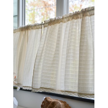 Simple striped half curtain